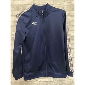Youth XL Blue Athletic Full Zip Navy Blue Diamond Design Jacket